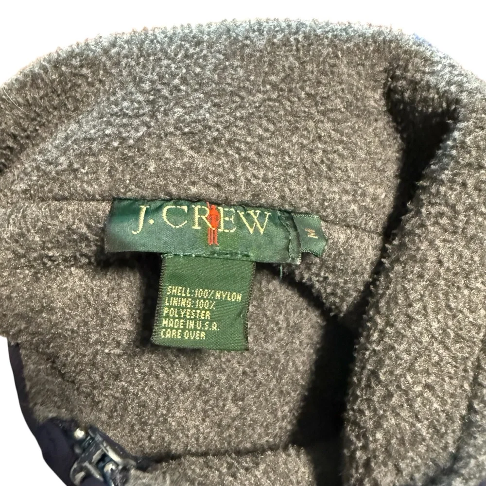 J.Crew Vintage parka jacket from late 1980s or early 1990s. Medium Navy Blue